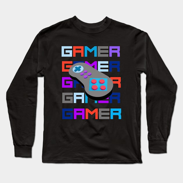 GAMER CONTROLLER Long Sleeve T-Shirt by SartorisArt1